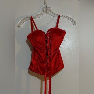 Red Corset Spirit Halloween Sz Small